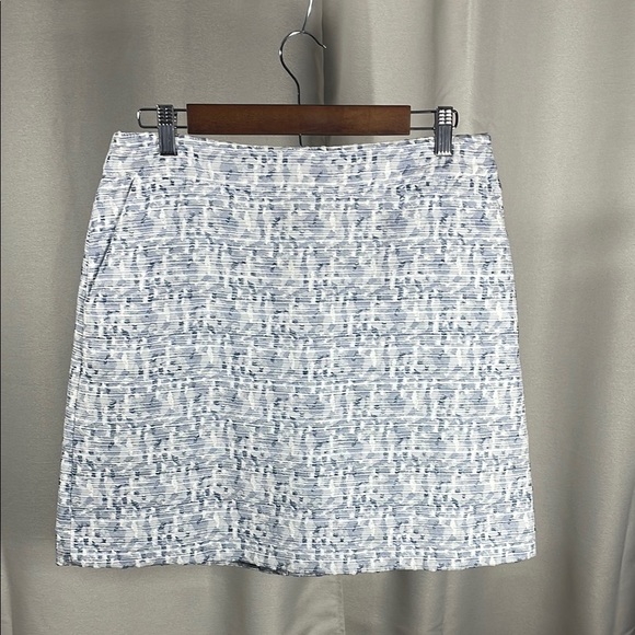 LOFT Dresses & Skirts - LOFT Blue and White A-Line Mini Skirt